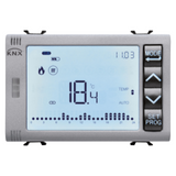 TIMED THERMOSTAT/PROGRAMMER WITH HUMIDITY MANAGEMENT - KNX - 3 MODULES - TITANIUM - CHORUS