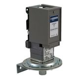 Pressure switch 9012G, adjustable scale, 2 thresholds, 20 to 1000 PSIG