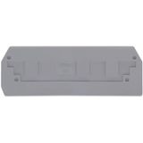 End plate 2.5 mm thick gray