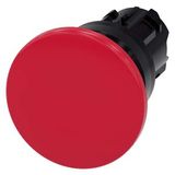 Mushroom pushbutton, 22 mm, round, plastic, red, 40 mm, momentary contact type, Z=50-unit packaging