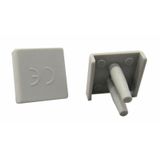 Busbar end-cap 2-pole