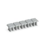 Jumper cover for 1-conductor female plugs for 5 poles gray