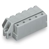 1-conductor female connector, angled CAGE CLAMP® 2.5 mm² gray
