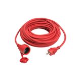 Neoprene rubber cable extension 5m H07RN-F 3G1,5 red packed in polybag with label