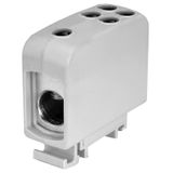 AL/CU universal rail-mounted terminal block ZGG1x70/4x16s grey