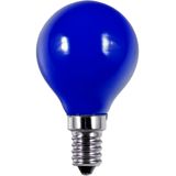 LED E14 Fila Ball G45x75 230V 1W AC Blue Non-Dim