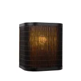 TAGALOG Wall light-Black-1xE27-40W-Bamboo