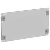 Solid metal faceplate XL³ 400 - for cabinet and enclosure - h 300 mm