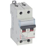 DX³6000 10kA high inlet and low outlet screw circuit breaker 2P 230V~ to 400V~ - 25A - curve B - 2 modules