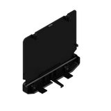 End plate, IP20 in installed state, PA 66, black, Width: 27.2 mm