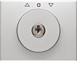Centre plate lock key switch blinds Berker K.5 alu