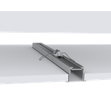 Building-in aluminium profile for 2 LED-strips, Flügel-Profil MEDIUM, Länge 5m