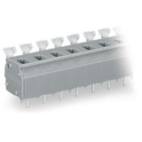 PCB terminal block push-button 2.5 mm² gray