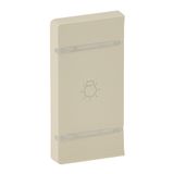 Cover plate Valena Life - light symbol - left-hand side mounting - ivory