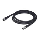 Sensor/Actuator cable M12A socket straight M8 plug straight