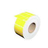 Device marking, Self-adhesive, 45 mm, Cotton fabric, yellow
