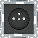 French power socket, lumina, black