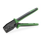 Crimping tool 25 for insulated and uninsulated ferrules Crimping range