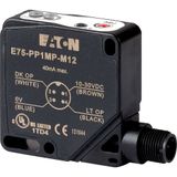 Proximity Sensor, HxWxD=50x18x50mm, Sn=3-25cm, 10-30VDC, PNP, M12