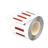 Cable coding system, 11 mm, Anodized aluminium, red