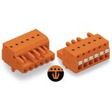 2231-318/008-000 1-conductor female connector; push-button; Push-in CAGE CLAMP®