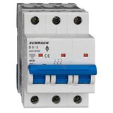 Miniature Circuit Breaker (MCB) AMPARO 10kA, B 6A, 3-pole