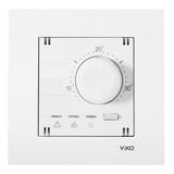 Karre-Meridian White Analog Thermostat Heating/Cooling