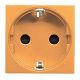 N2288 NA Socket outlet Schuko Orange - Zenit