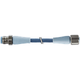 M12 male 0°/M12 fem. 0° A F&B Pro TPE-S 5x0.34 bu UL rob+dragch 0.6m