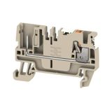 Feed-through terminal block, PUSH IN, 2.5 mm², 800 V, Number of connec