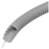 Pliable Corrugated Conduit with Pulling Wire 50m 16mm 320N Grey THORGEON
