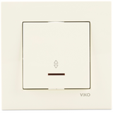 Karre Beige (Quick Connection) Illuminated Two Way Switch