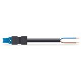 pre-assembled connecting cable;Eca;Socket/open-ended;blue