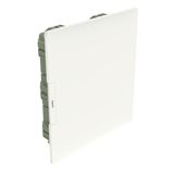 PRACTIBOX3 2R 12M FLUSH MOUNTING CABINET WHITE DOOR EARTH NEUTRAL T. BLOCK