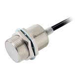 Proximity sensor, inductive, nickel-brass, short body, M30, shielded,