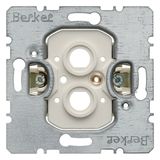 Supporting plate for Ø 10 mm BNC/TNC connector modules, com-tech, whit
