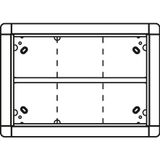 Flush-mounted frame 6 module places, white