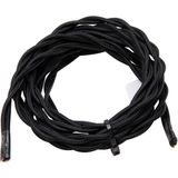 Textile cable H05V-K2x0,75mm²,2m,nero