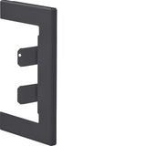 Wall cover plate for BR 68x100mm lid 80mm of sheet steel in graphite b