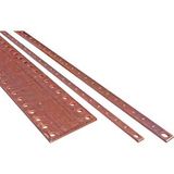 Copper Rail100x5mm incl. holes 10mm in 25mm grid, length = 1750mm