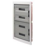 DISTRIBUTION BOARD - PANEL WITH WINDOW AND EXTRACTABLE FRAME - SMOKED DOOR - TERMINAL BLOCK N 2X[(3X16)+(17X10)] E 2X[(3X16)+(17X10)]-(18X4) 72M-IP40