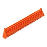 THT female header straight Pin spacing 5.08 mm orange