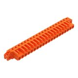 THT female header angled Pin spacing 5.08 mm orange