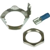 Earthing ring set M20 for DEHNpipe with counter nut and 6.3mm flat con