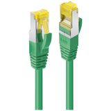 20m RJ45 S/FTP LSZH Network Cable, Green Cat.6A Plug, Cat.7 raw cable