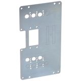 Mounting plates  XL³ 4000 for 1 plug-in DPX³ 160 in supply invertor - vertical