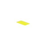 Device marking, Self-adhesive, halogen-free, 27 mm, Polyester, yellow
