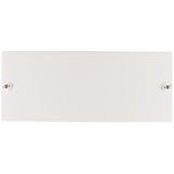 Front plate blind for 33 Module units per row, 1 row, white