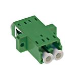 Standard LC-Duplex Coupling SM APC Polymer case green