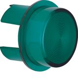 Cover for push-button/pilot lamp E10, light control, green, trans.
